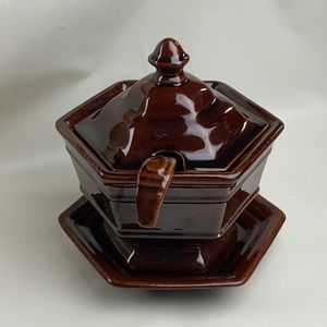 COPY - Vintage Haeger USA Soup Tureen with Ladle